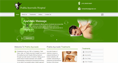 Desktop Screenshot of prabhaayurvedichospital.com